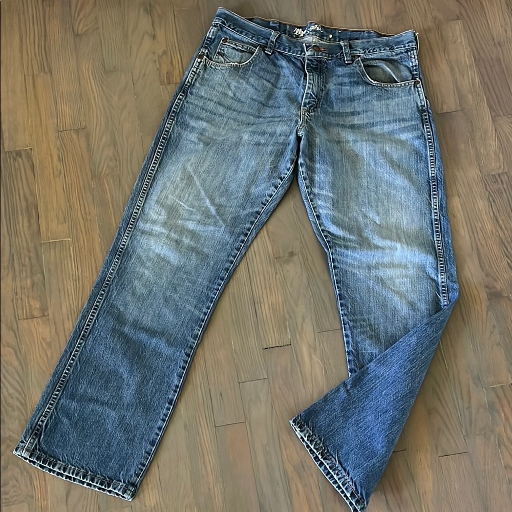 Wrangler Men's Straight Blue Jeans Size 36x32